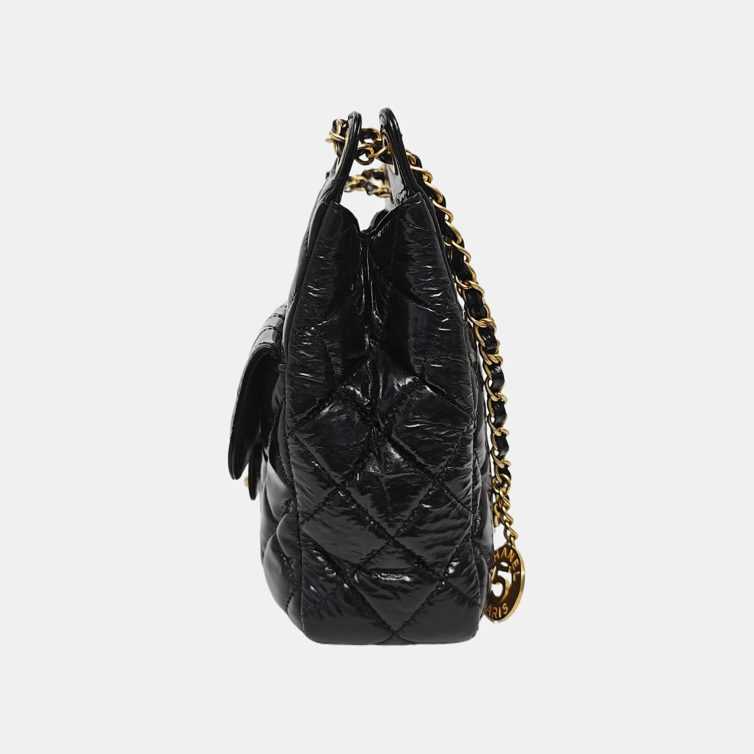 23C HOBO Medium Quilted Calfskin Black