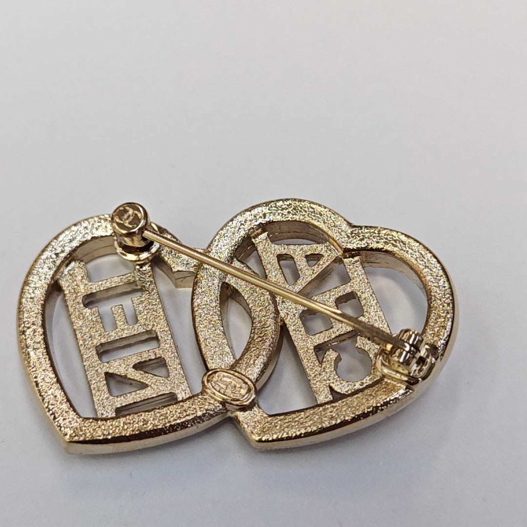 Metal Gold Brooch