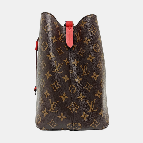 NÉONOÉ MM Monogram Coated Canvas Brown