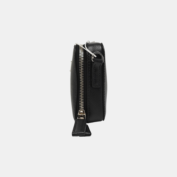 Leather Shoulder Bag Black