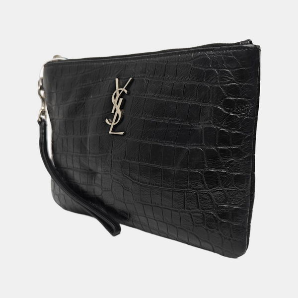 Calfskin Clutch Black