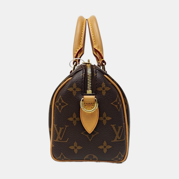 SPEEDY 20 Monogram Coated Canvas Brown