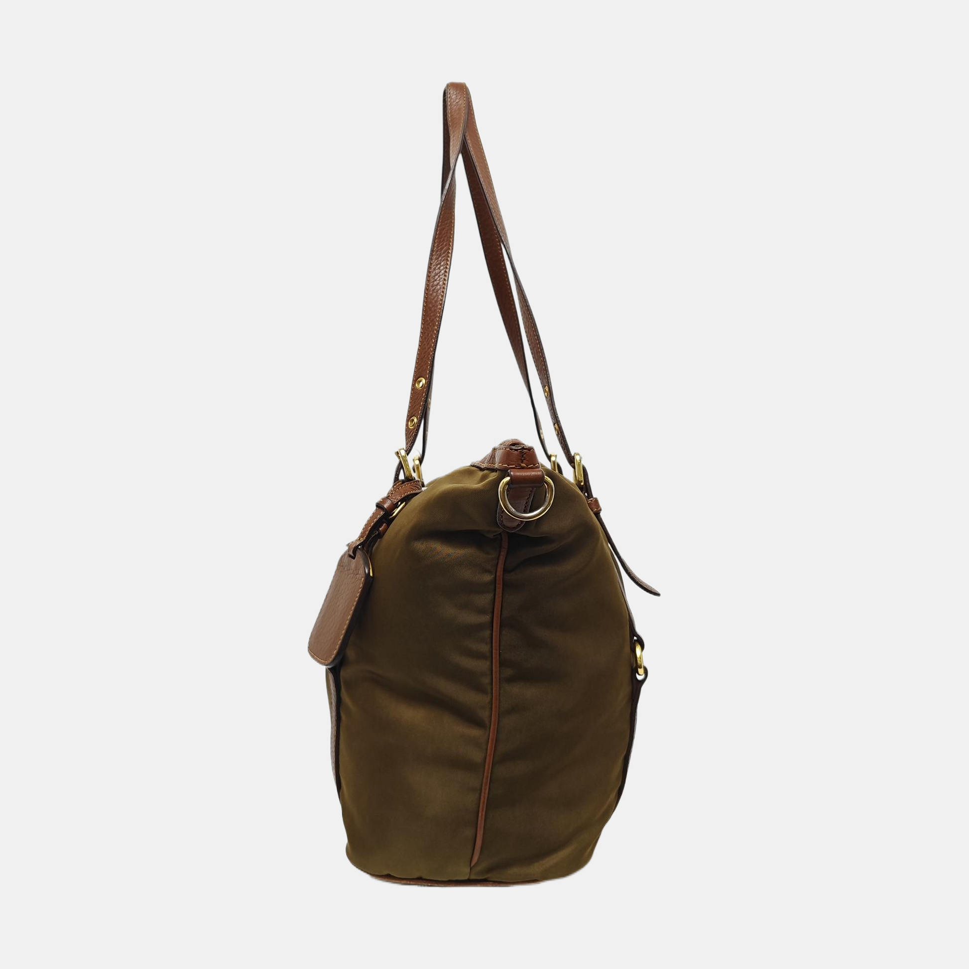 Nylon Shoulder Bag Green
