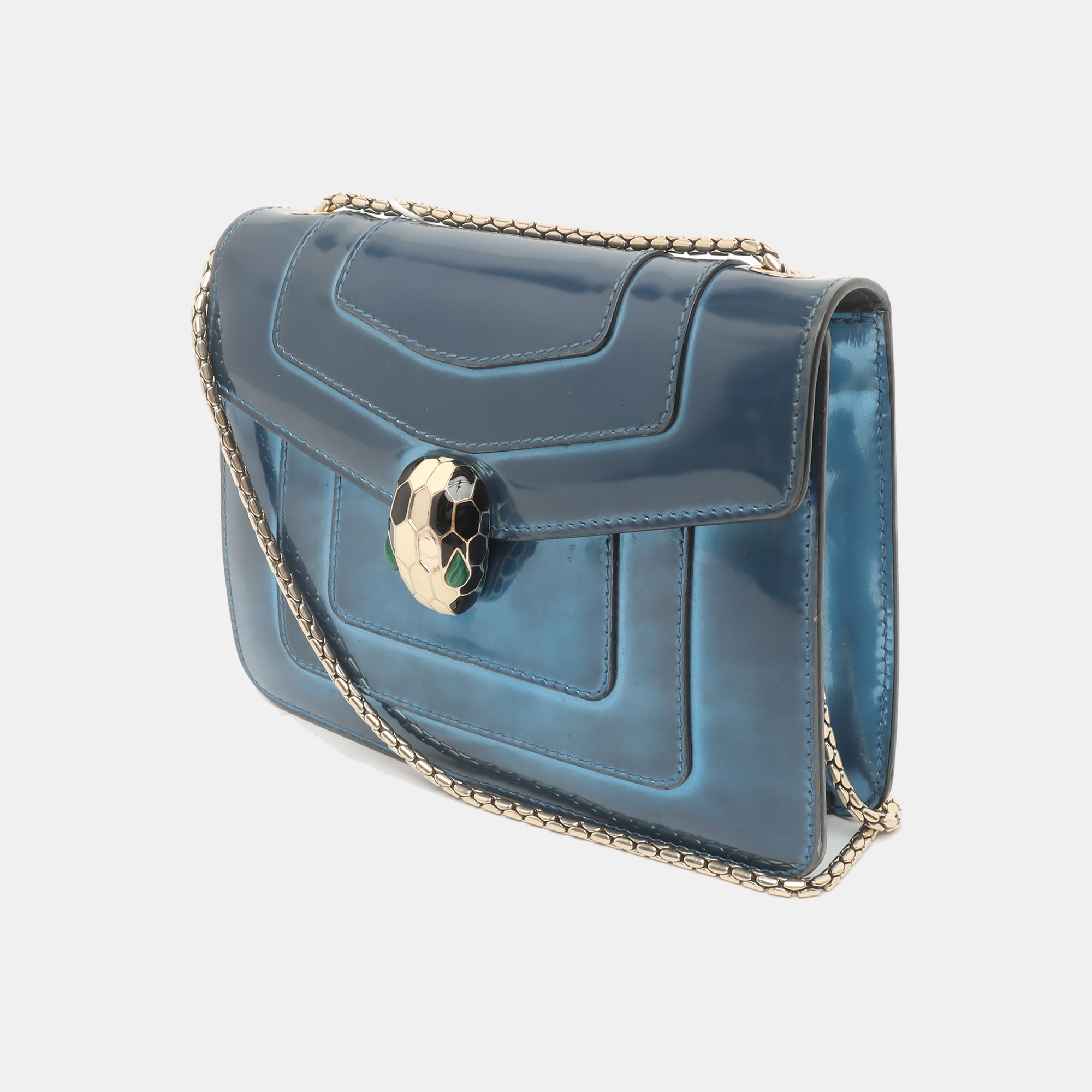 SERPENTI FOREVER Small Calfskin Blue