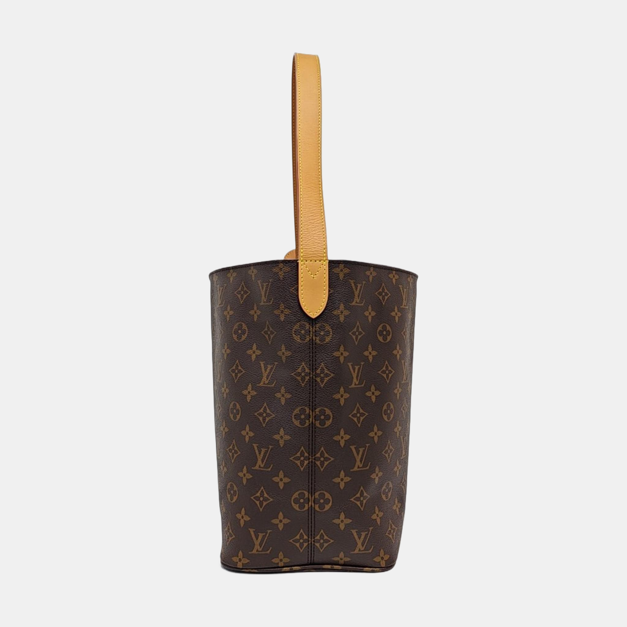 ALL IN GM Monogram Coated Canvas Brown