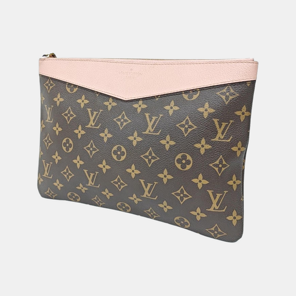 DAILY Monogram Coated Canvas Brown