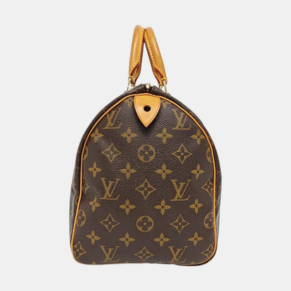 SPEEDY 30 Monogram Coated Canvas Brown