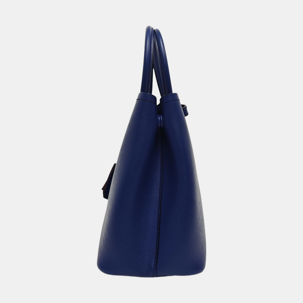 Double Medium Saffiano Calfskin Blue