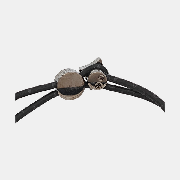 Coated Canvas Black Bracelet