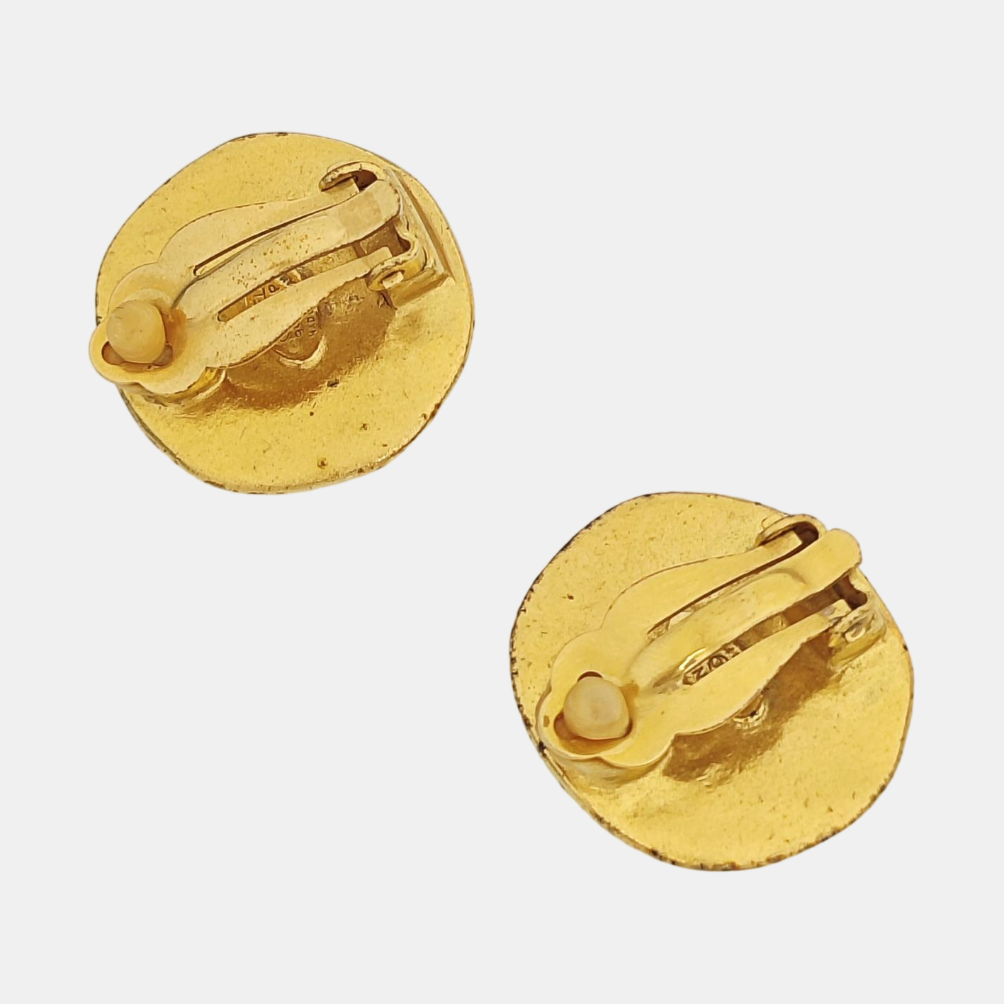 Metal Gold Clip On Earrings