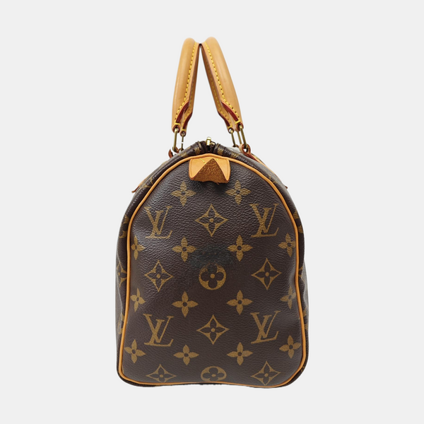 SPEEDY 25 Monogram Coated Canvas Brown