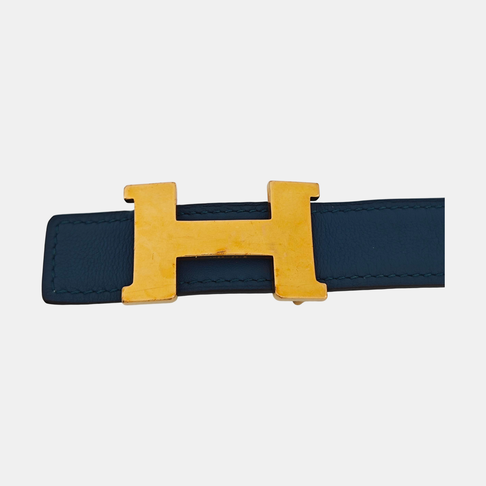 Leather Belt Blue