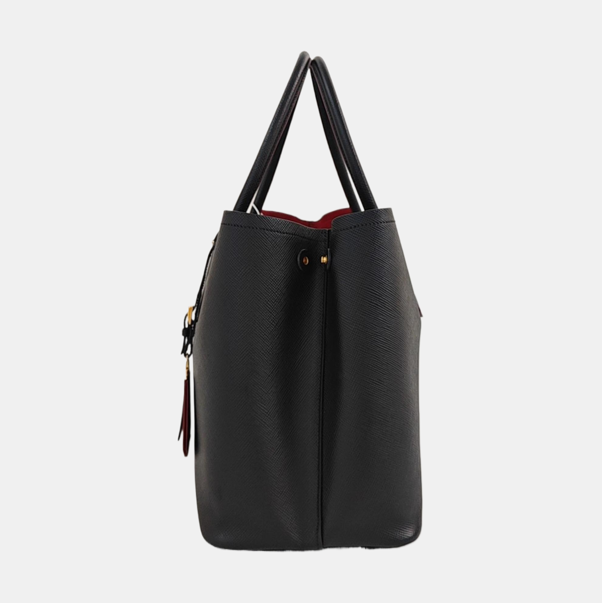 Double Saffiano Calfskin Black
