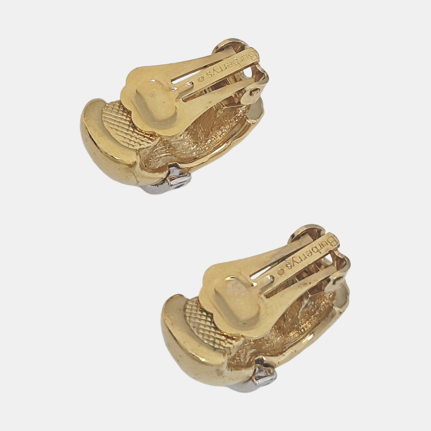 Metal Gold Clip On Earrings