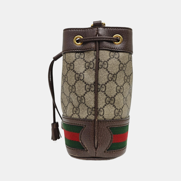 Ophidia Mini Monogram Coated Canvas Beige