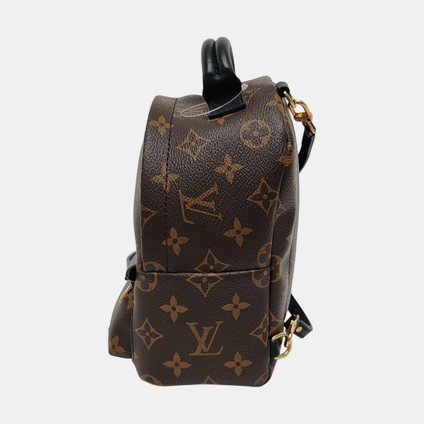 PALM SPRINGS Mini Monogram Coated Canvas Brown