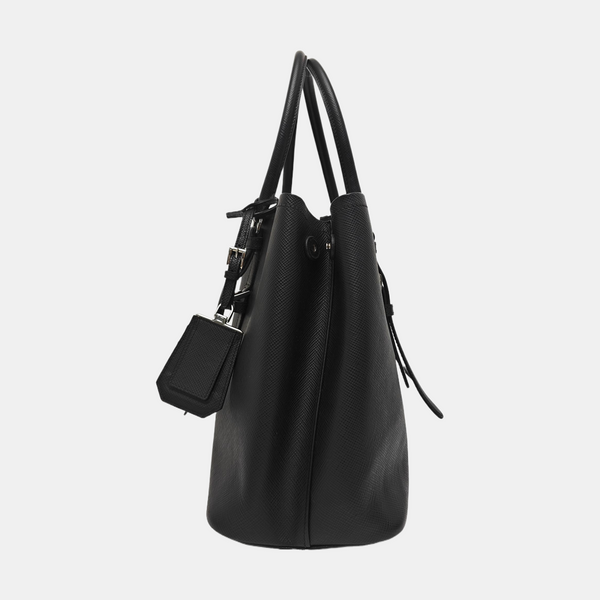 Double Medium Calfskin Black