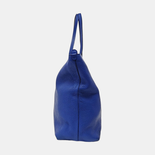 Calfskin Tote Bag Blue