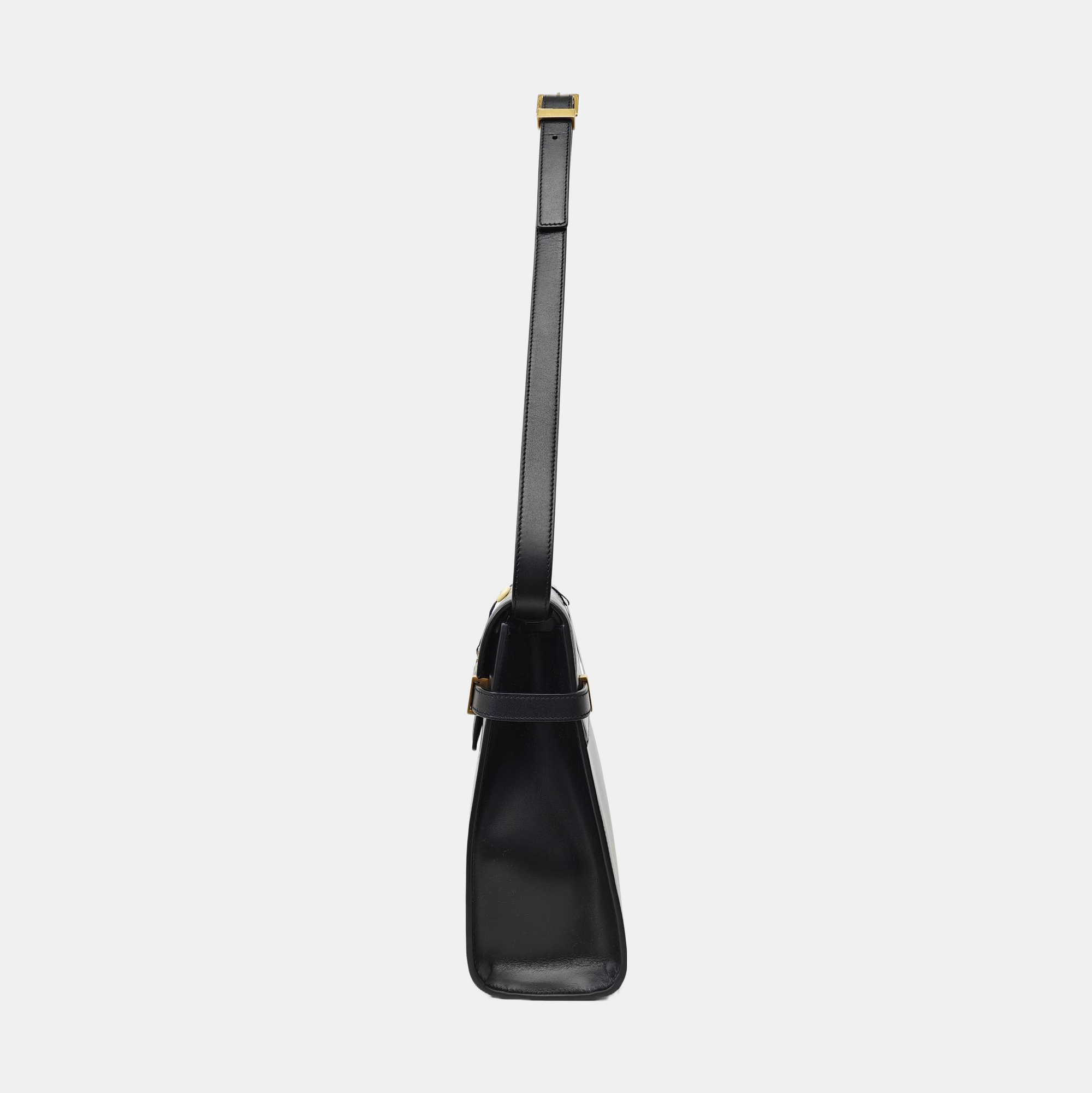 MANHATTAN Medium Calfskin Black
