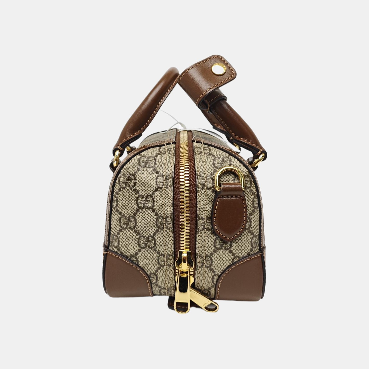 Monogram Coated Canvas Shoulder Bag Brown