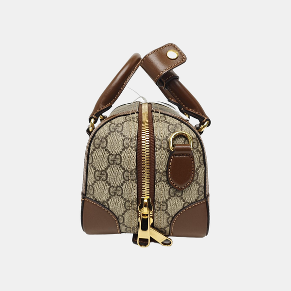 Monogram Coated Canvas Shoulder Bag Brown