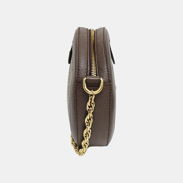 Ophidia Mini Monogram Coated Canvas Beige