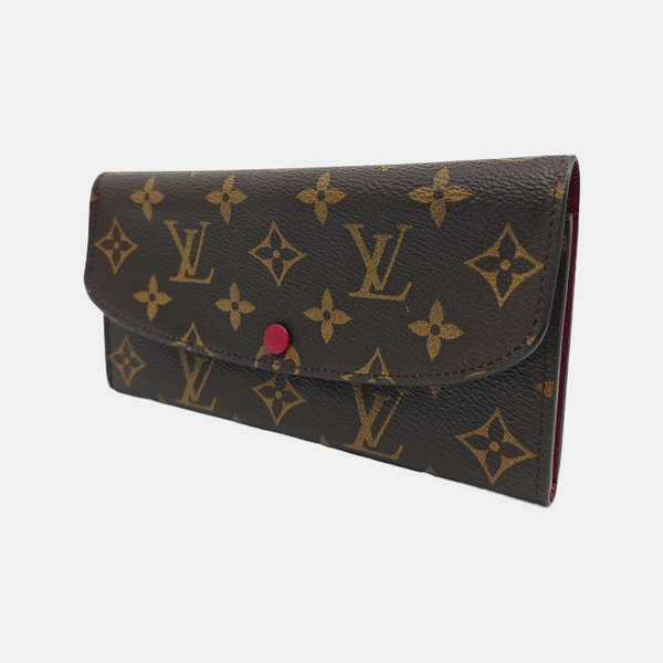 EMILIE Monogram Coated Canvas Brown Wallet