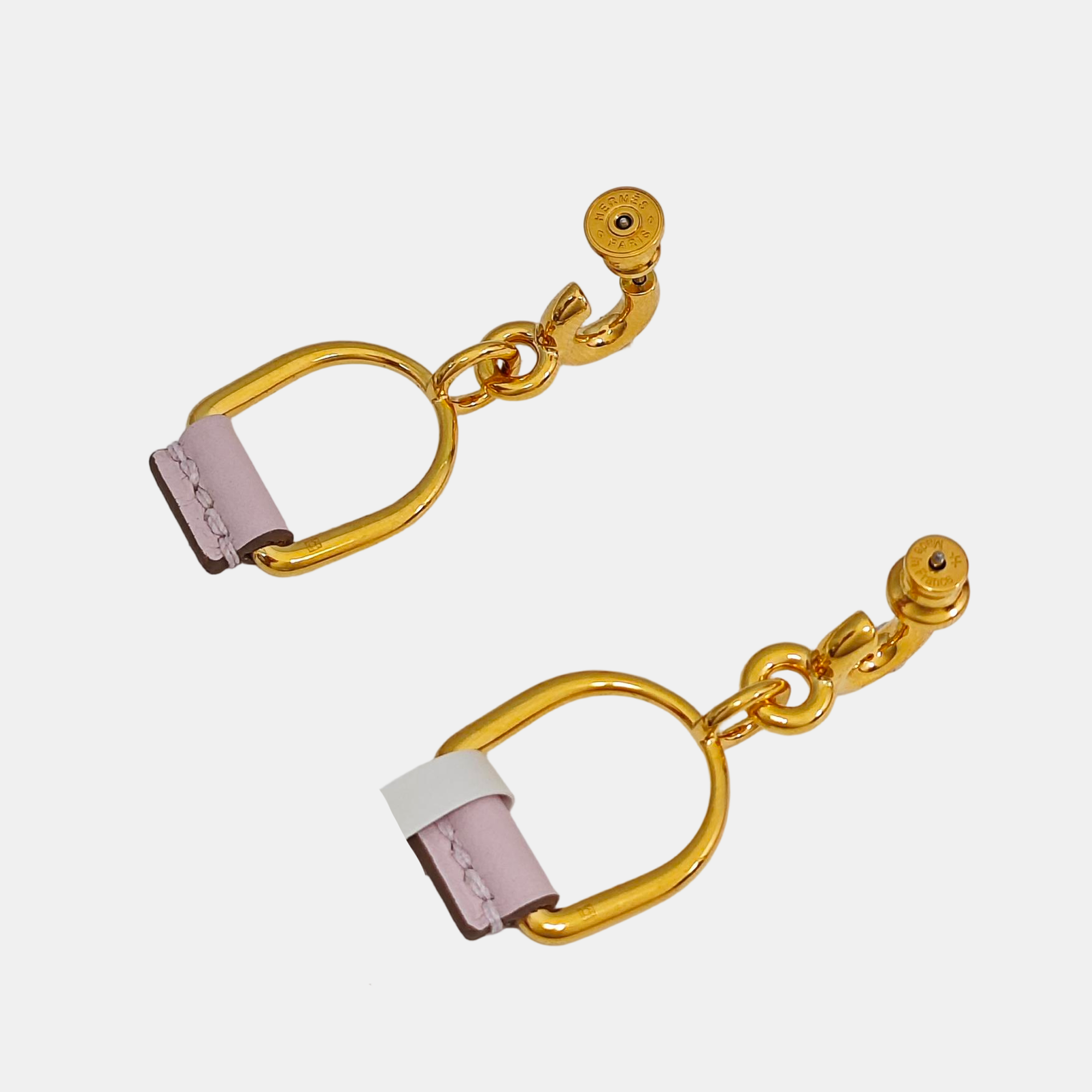 Heritage Equestre Metal Gold Stud Earrings