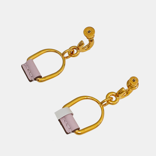 Heritage Equestre Metal Gold Stud Earrings