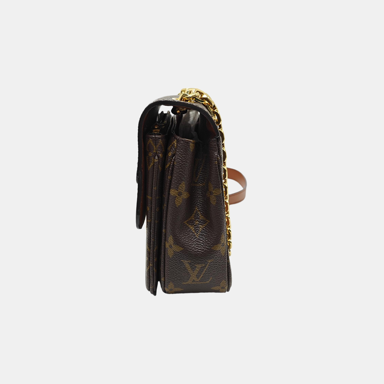 MARCEAU Monogram Coated Canvas Brown