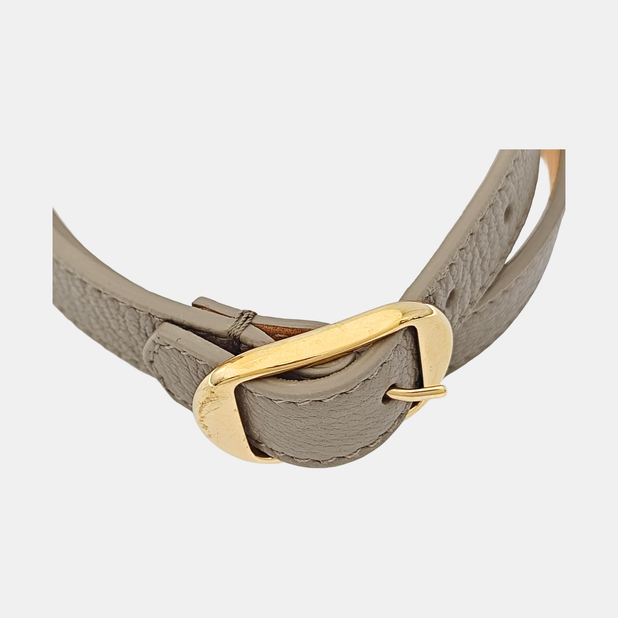 Leather Gray Bracelet