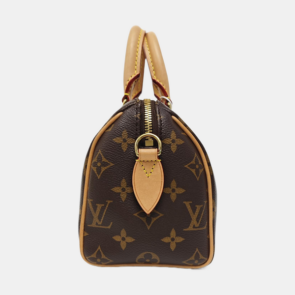 SPEEDY 20 Monogram Coated Canvas Brown