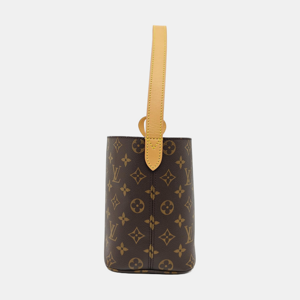 ALL IN BB Monogram Coated Canvas Brown