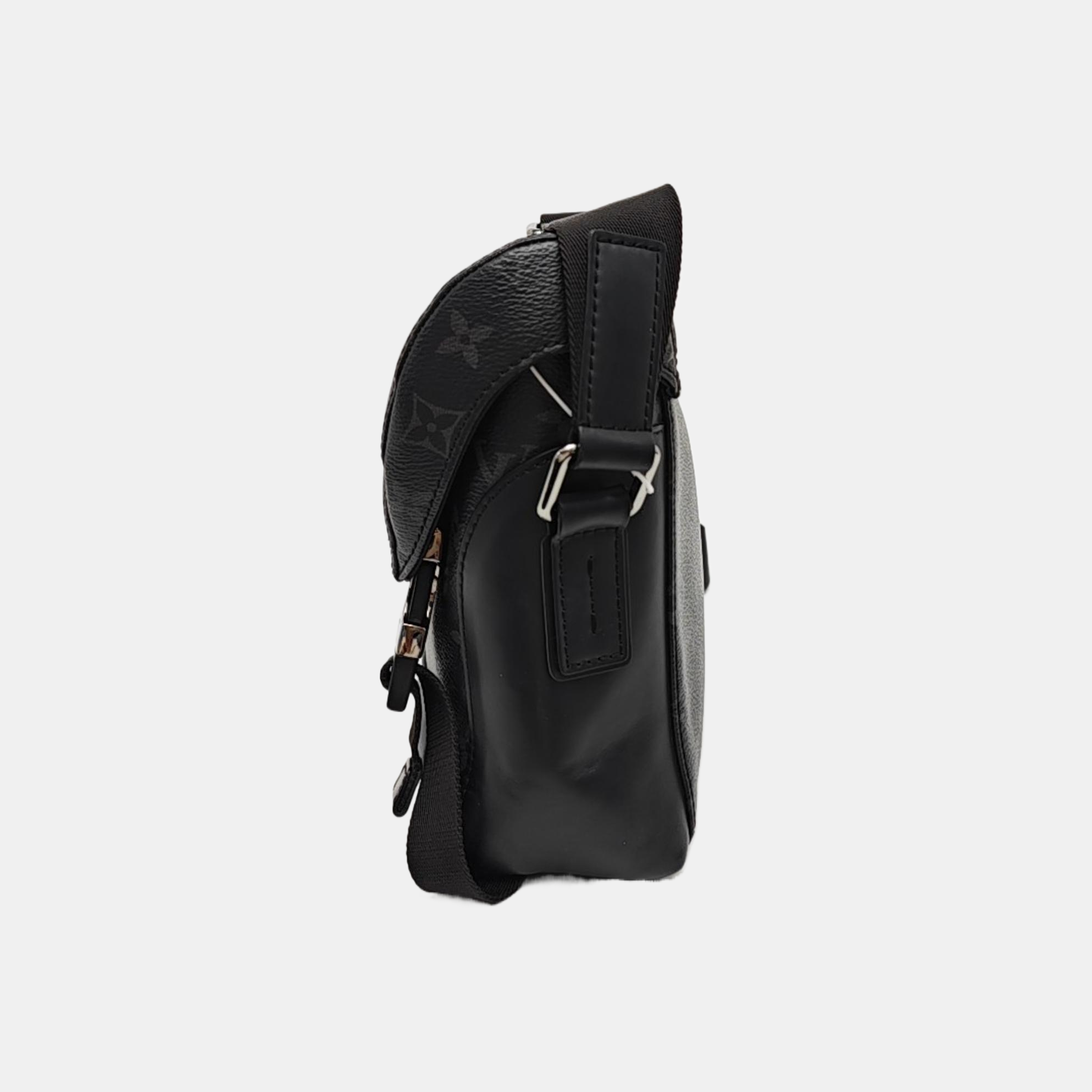 VOYAGER PM Monogram Coated Canvas Black