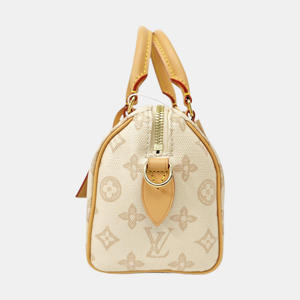 SPEEDY 20 Monogram Coated Canvas Beige