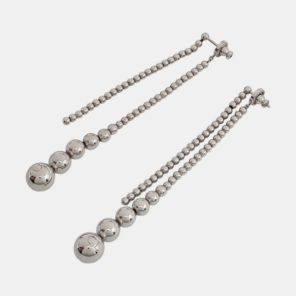 Metal Silver Stud Earrings