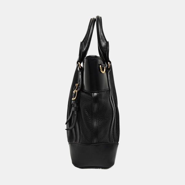 Calfskin Tote Bag Small Black