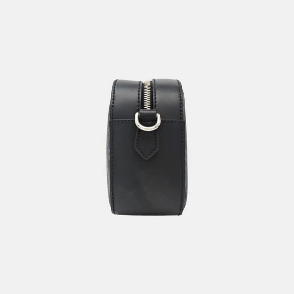 Monogram Coated Canvas Shoulder Bag Black