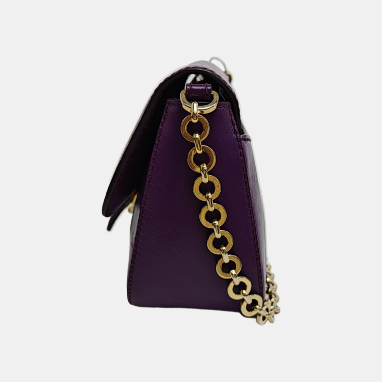 Calfskin Shoulder Bag Purple