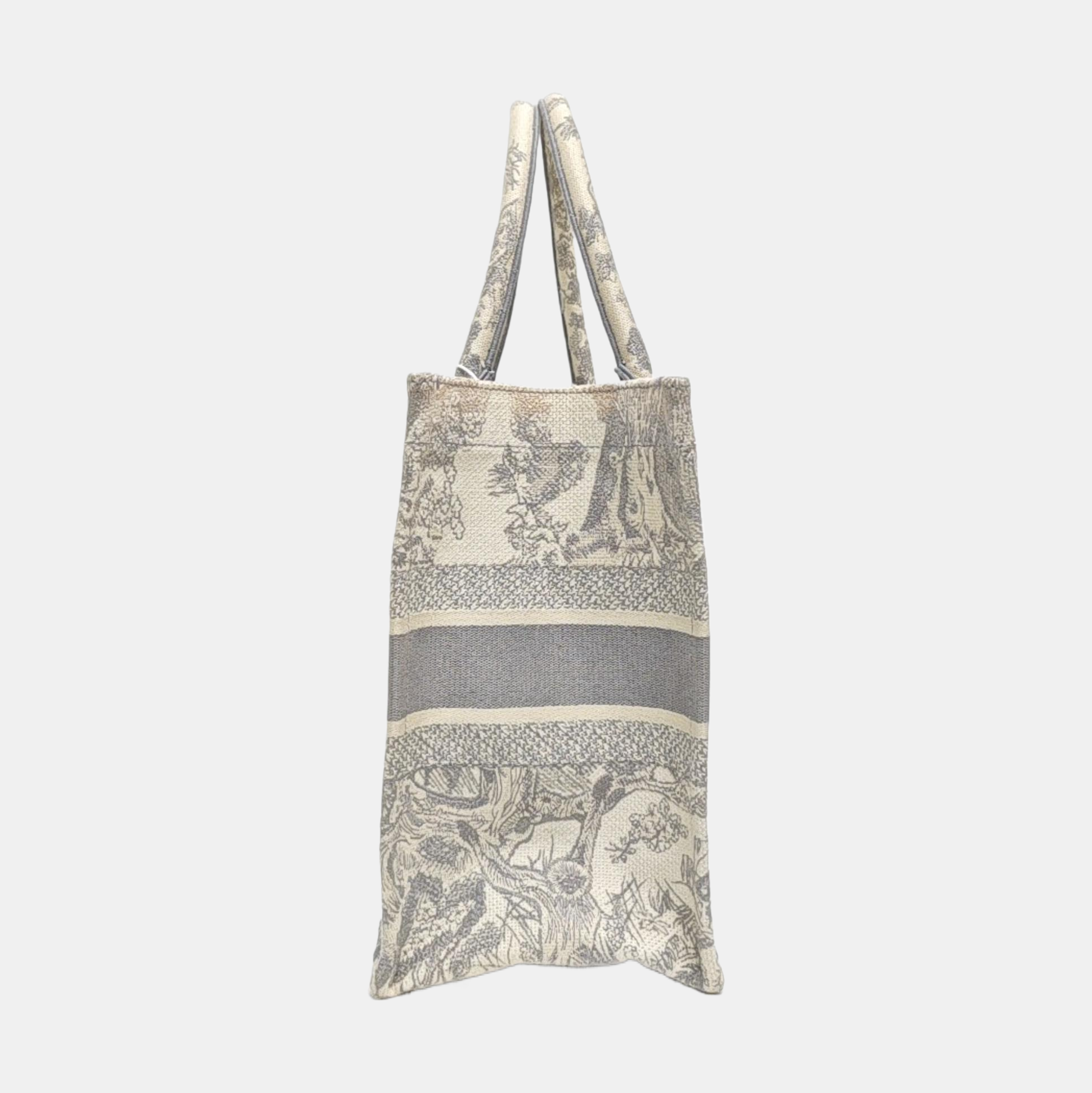 Book Tote Medium Canvas Gray