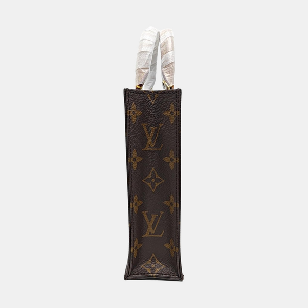 SAC PLAT Mini Monogram Coated Canvas Brown