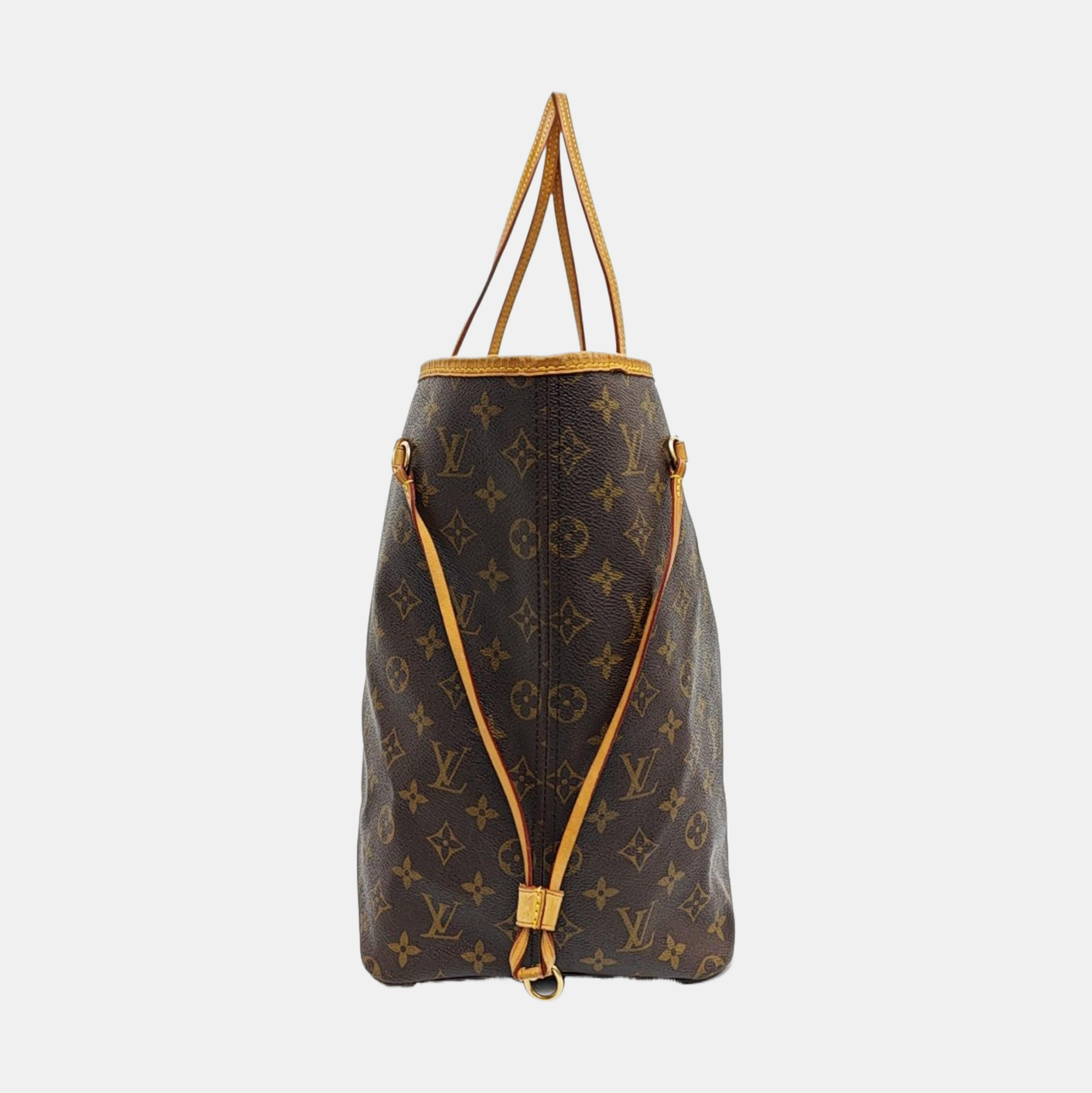 NEVERFULL GM Monogram Coated Canvas Brown