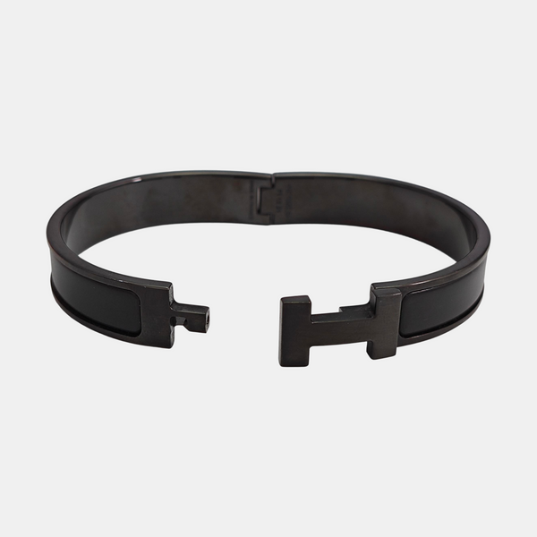 Clic Clac H Metal Black Bangle