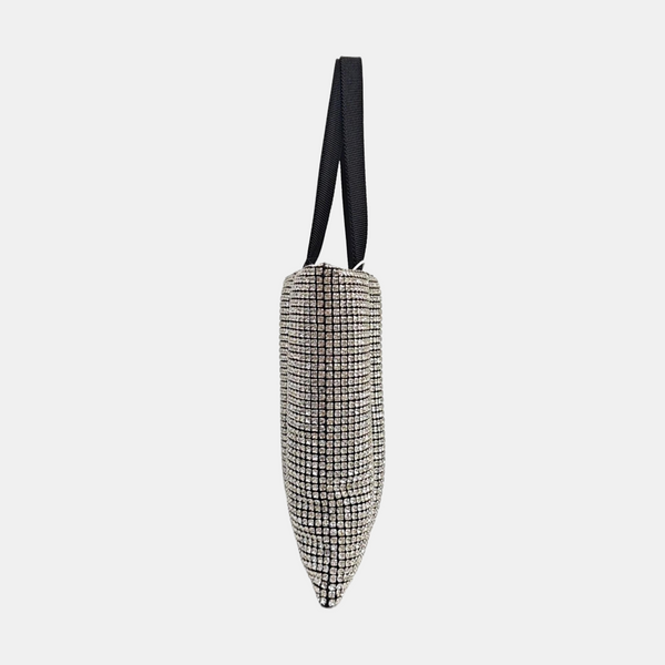 Lab-Grown Diamond Top Handle Bag Black