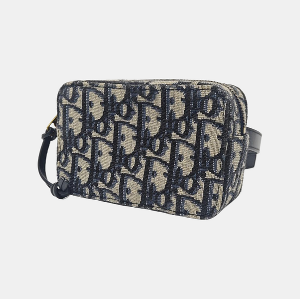 Oblique Canvas Belt Bag Beige