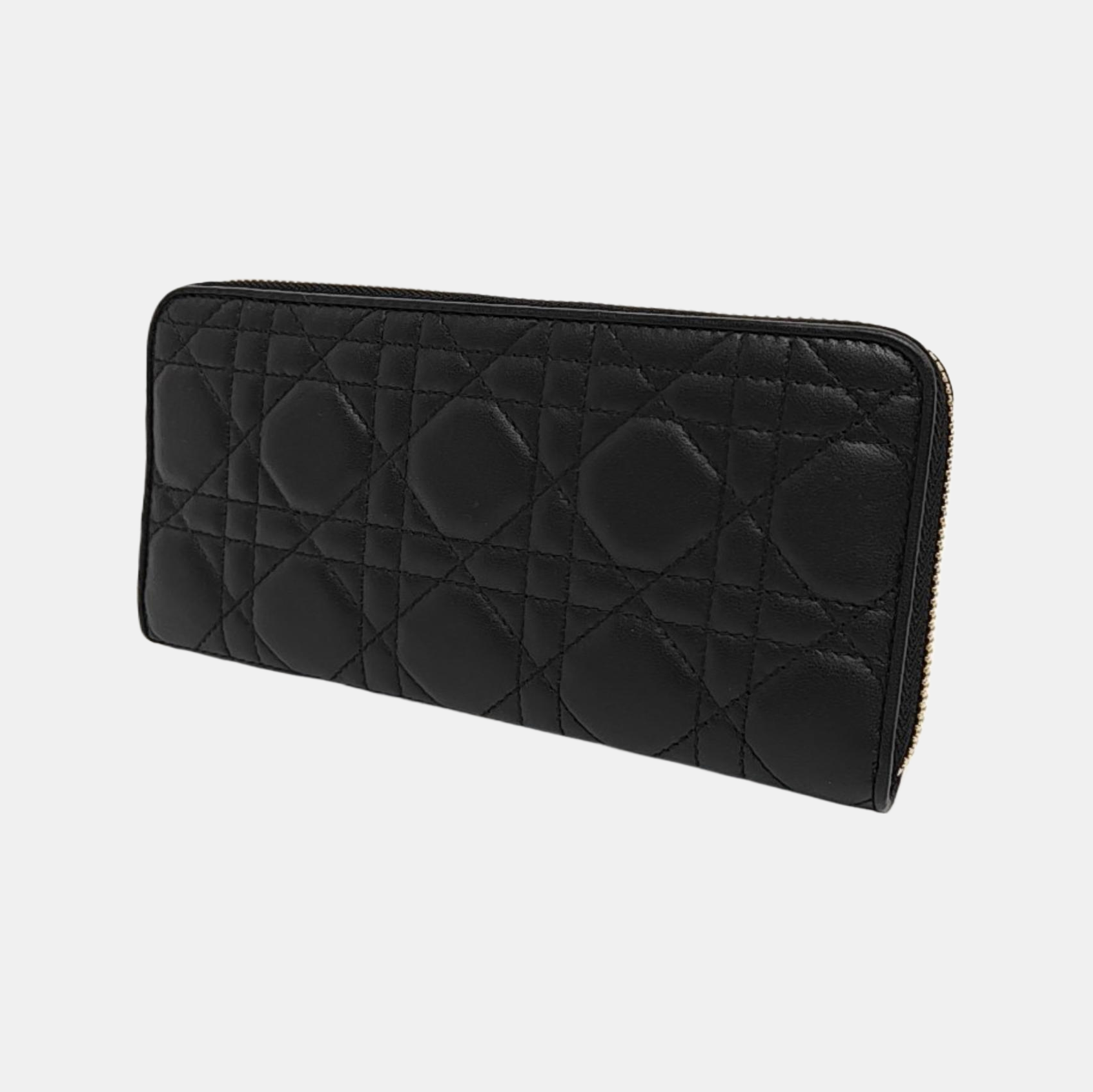 Cannage Calfskin Wallet Black