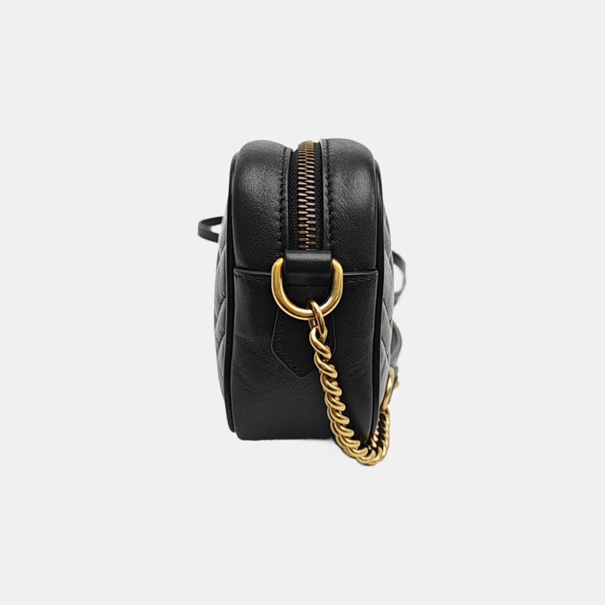 GG Marmont Mini Quilted Calfskin Black