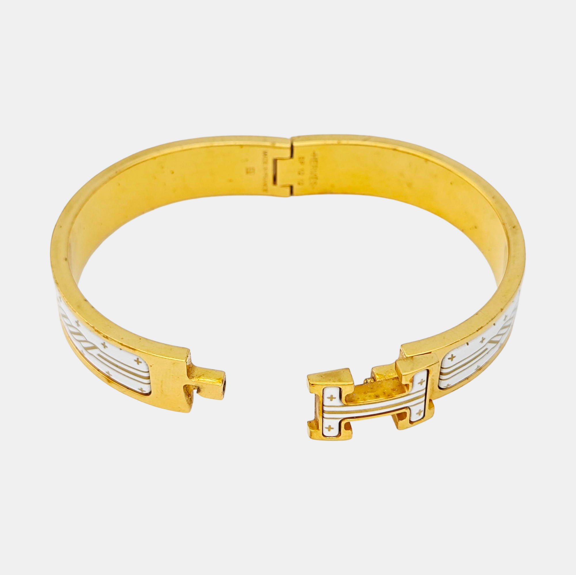 Clic H Metal Gold Bangle