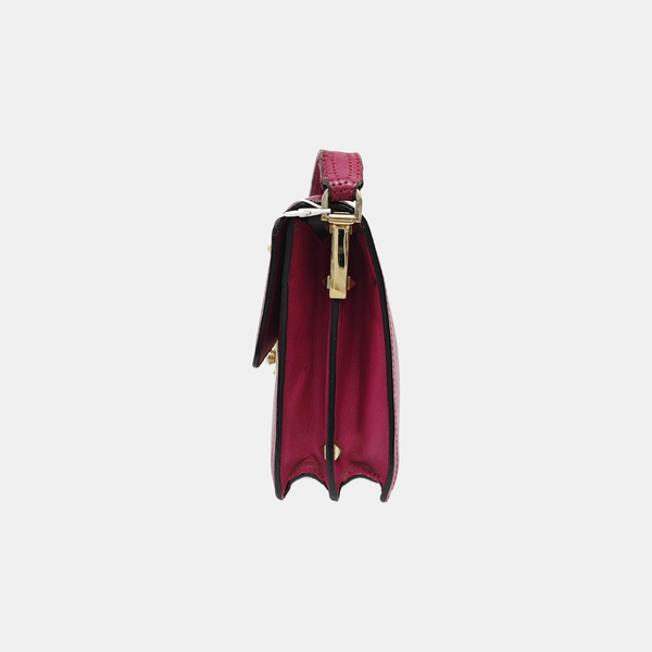 Calfskin Shoulder Bag Purple