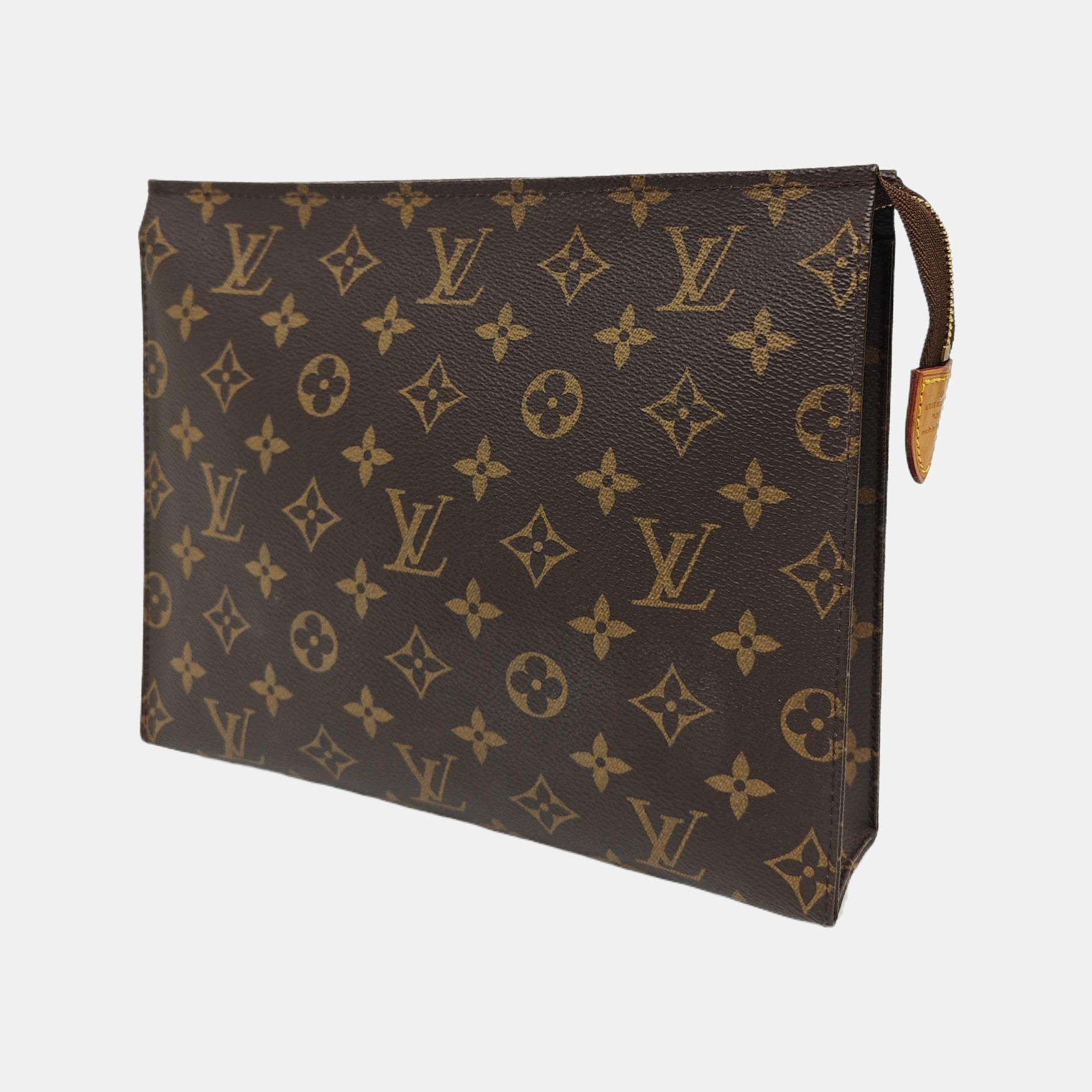 TOILET POCKET 26 Monogram Coated Canvas Brown